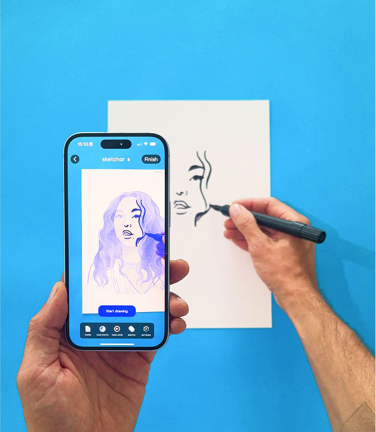 Augmented reality for drawing – Sketchar app - ar drawing app